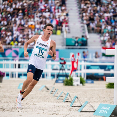 Martin Vlach během semifinále mužů moderního pětiboje mužů na Olympijských hrách v Paříži  - moderní pětibojař, 9. srpna 2024